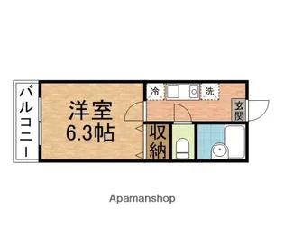 オリエント リブウェル【101号室】の間取り