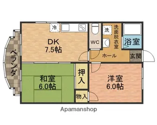 ミキレジデンス【205号室】の間取り