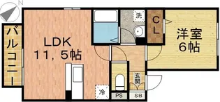 セレーノ西船【2階】の間取り