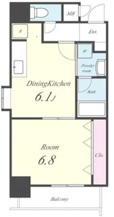 エムズレジデンス【9階】の間取り