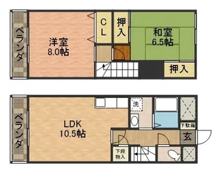 千葉県船橋市本中山5丁目【マンション】の間取り