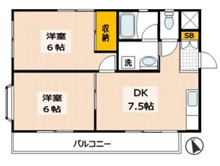 ステラハイムファイブワン【2階】の間取り