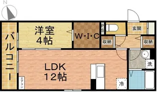 クレール市川【1階】の間取り