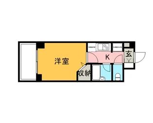 ヴィラ・ロクロー【1階】の間取り