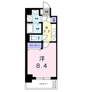 グラース・ベル・ウッド【3階】の間取り