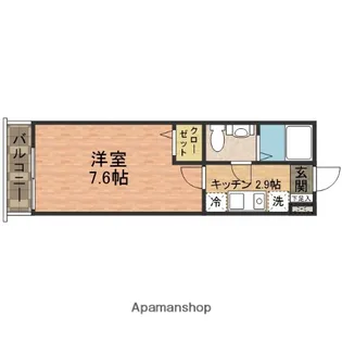 千葉県市川市湊【アパート】の間取り