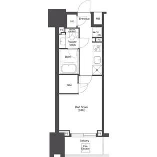 コンフォリア東陽町【8階】の間取り