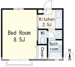 コーポイースト【202号室号室】の間取り