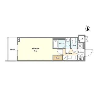 ラクラス市川【2階】の間取り