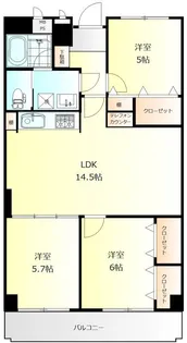 千葉県市川市欠真間2丁目【マンション】の間取り