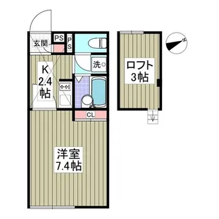 メインシティガーデンメヌエット【2階】の間取り