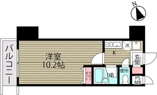 ダイヤマンション【10階】の間取り