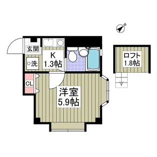 ローズアパートメント泉10番館【106号室】の間取り