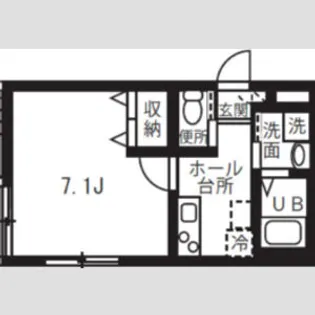 ディアコート南行徳【3階】の間取り