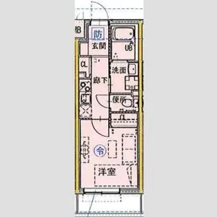 SーFORT船橋海神【403号室】の間取り