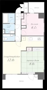 エターナル大野【2階】の間取り