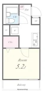 フェルヴェール市川【1階】の間取り