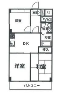 ブルームライフ市川【1階】の間取り