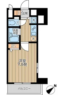 エマーレ行徳【5階】の間取り