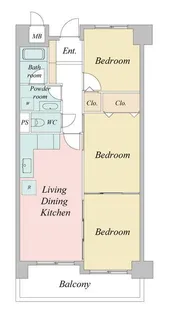 アーバンパーク行徳【10階】の間取り