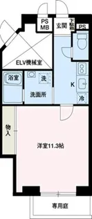 エスエスハイツ市川【1階】の間取り