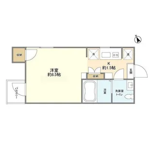 サンメゾン中山【2階】の間取り