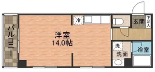 行徳倶楽部【6階】の間取り