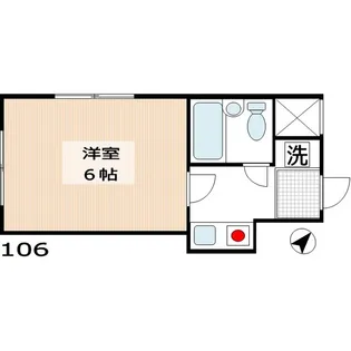 サンライズFMファーストマンション【1階】の間取り