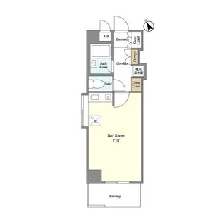 北辰レジデンス東船橋【5階】の間取り