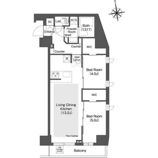 コンフォリア・リヴ西葛西【6階】の間取り