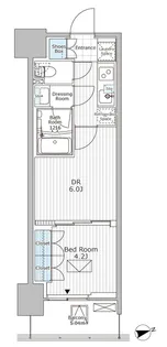 パークアクシス市川【6階】の間取り