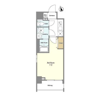 ラクラス下総中山【5階】の間取り