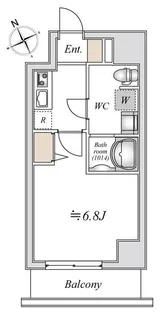 LIME RESIDENCE HIGASHINAKAYAMA【0203号室】の間取り