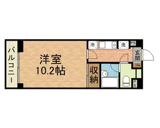 エスエスハイツ市川【0602号室】の間取り