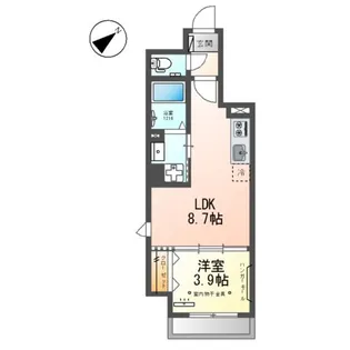 ピーニャ市川【3階】の間取り