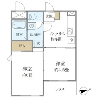 フォルス船橋I【1階】の間取り