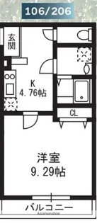 PETITLOTUS【2階】の間取り