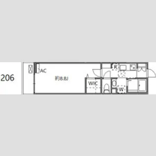 ウィンドテラス矢切【2階】の間取り