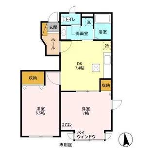 サンライズⅢ【1階】の間取り