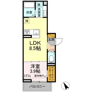 フェリス【3階】の間取り