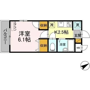 ラグーン舞浜【4階】の間取り