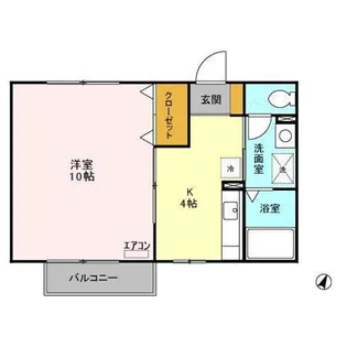 ヴィラ・ウィステリア【2階】の間取り