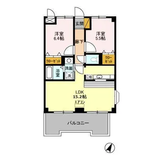 クレスタ妙典【4階】の間取り