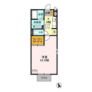 オークヒル【1階】の間取り