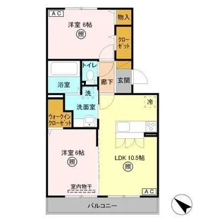 シャルマンドミール【2階】の間取り