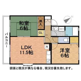 サニーコート田辺 B【1階】の間取り