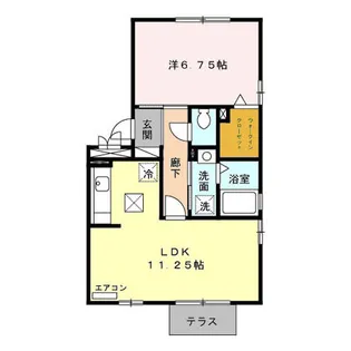 KS・アトレア【1階】の間取り