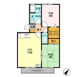 ミルフィーユ 参番館【3階】の間取り