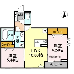 シーガル【3階】の間取り