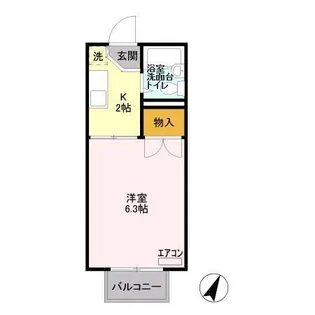 メゾン南行徳【2階】の間取り